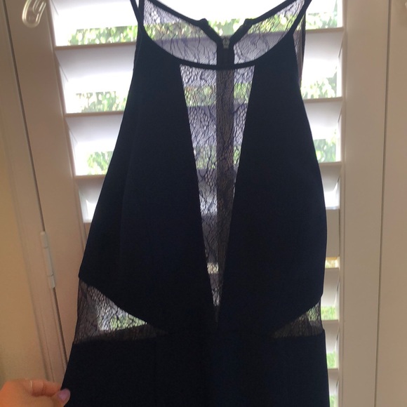 NAVY LACE PROM DRESS - Picture 6 of 6